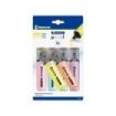 Bismark Long-Life Pack de 6 Marcadores Fluorescente Pastel - Tinta de Secado Rapido - Punta Biselada - Ideal para Subrayar y Res