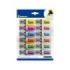 Bismark Long-Life Pack de 12 Mini Marcadores Fluorescentes - 6x Neon y 6x Pastel - Tinta de Secado Rapido - Punta Biselada - Ide