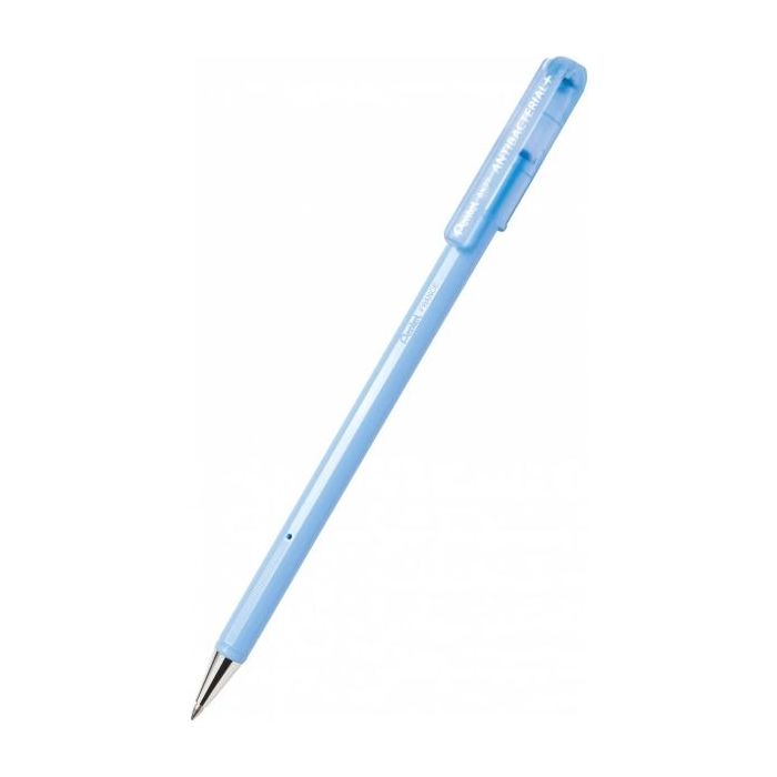 Pentel SuperB Antibacterial Boligrafo de Bola Antibacteriano - Punta Fina 0.7mm - Certificación ISO 22196 - Ideal Industria Medi