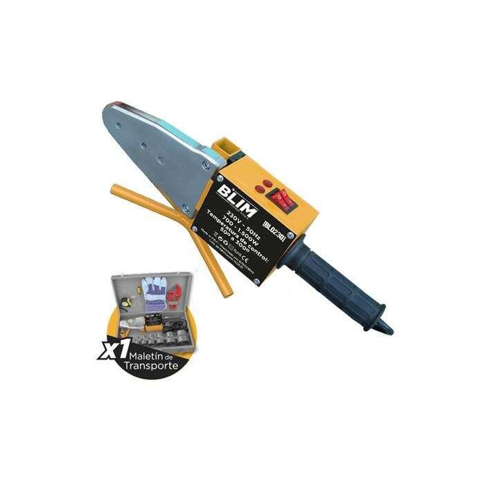 Blim Maquina de Soldar Tuberia PPR 700-1500W - Temperatura de Control 50º a 300º - Incluye Maletin de Transporte con Accesorios