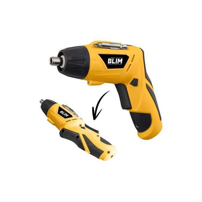 Blim Atornillador Doble Posicion Bateria 4V - Velocidad 210 Rpm - Conector Hexagonal de 1/4 (6.35 mm) - Cambio de Sentido de Gir