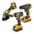 Blim Pack 20V Taladro + Llave Impacto + Radial S/Carbones - 2 Baterias 4Ah - Color Varios