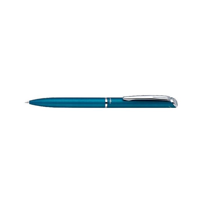 Pentel Energel High Class Boligrafo de Tinta Gel 0.7mm - Trazo 0.35mm - Recargable - Cuerpo Metalico - Color Azul Claro