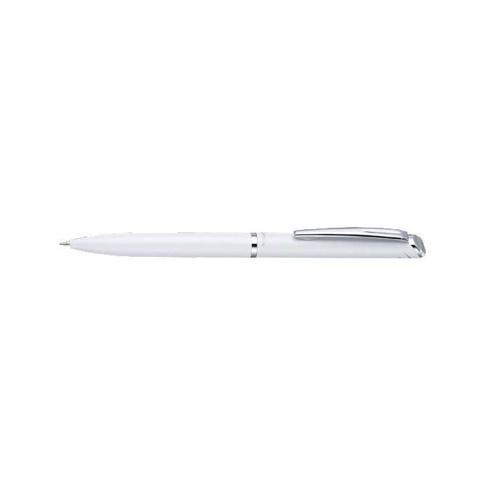 Pentel Energel High Class Boligrafo de Tinta Gel 0.7mm - Trazo 0.35mm - Recargable - Cuerpo Metalico - Color Blanco