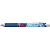Pentel Energel Boligrafo de Tinta Gel Retractil 0.7mm - Trazo 0.35mm - Recargable - Grip de Agarre - Tinta Color Azul - Diseños