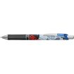Pentel Energel Boligrafo de Tinta Gel Retractil 0.7mm - Trazo 0.35mm - Recargable - Grip de Agarre - Tinta Color Azul - Diseños