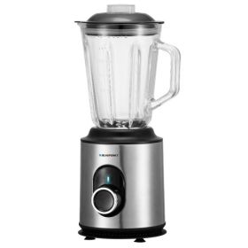 Blaupunkt BP4002 Batidora de Vaso 1000W con Jarra de Cristal 1.5L - 2 Velocidades + Turbo - Cuchillas de Acero Inoxidable - Func