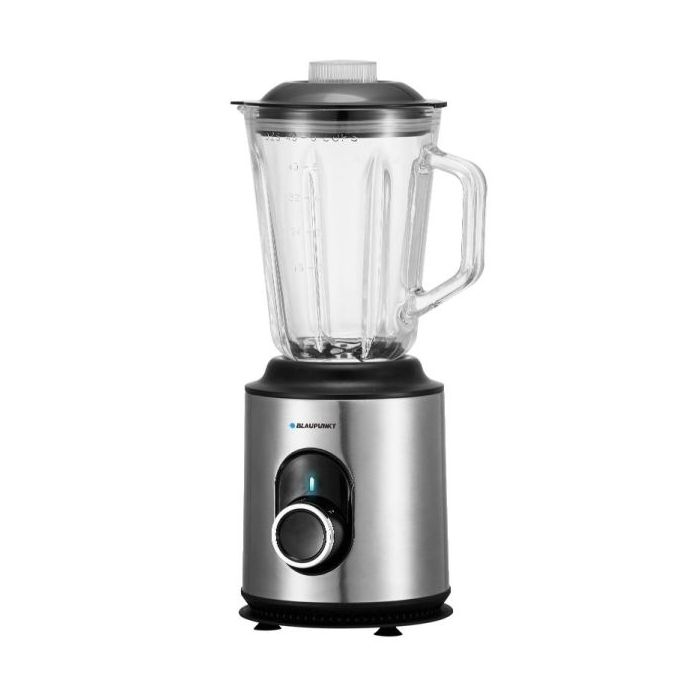 Blaupunkt BP4002 Batidora de Vaso 1000W con Jarra de Cristal 1.5L - 2 Velocidades + Turbo - Cuchillas de Acero Inoxidable - Func