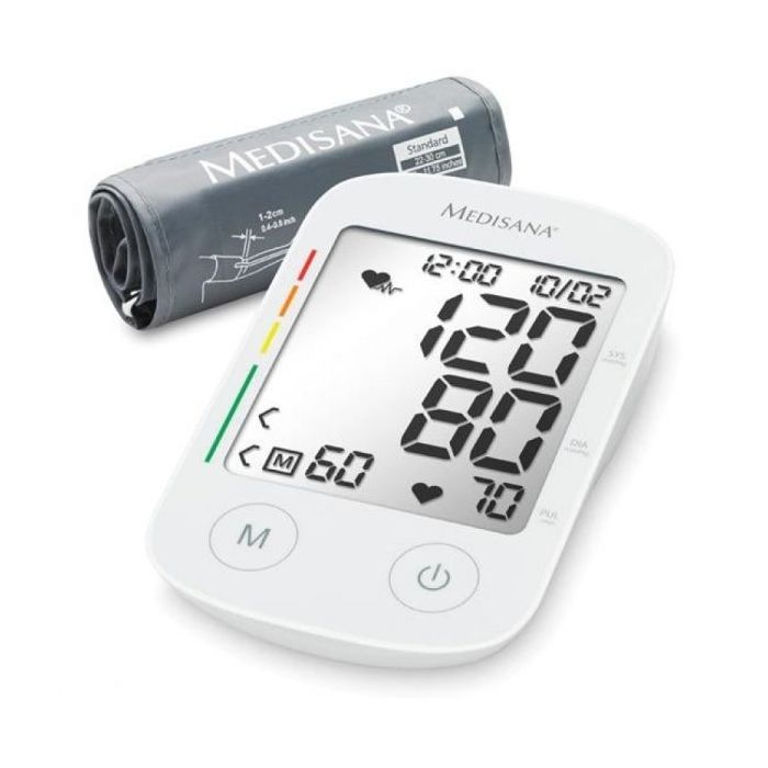 Medisana BU535 Tensiometro de Brazo Automatico - Medicion Oscilometrica Precisa con Deteccion de Arritmias - 120 Memorias para 2