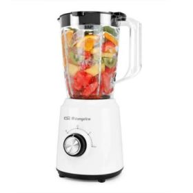 Orbegozo BV 5035 Batidora de Vaso Multiusos - Potente 500W - Vaso 1.5L - Cuchilla de Acero Inoxidable - 2 Velocidades + Pulse -