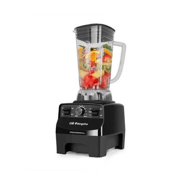 Orbegozo BV 9650 Batidora de Vaso Profesional - Motor 1500W - Vaso Tritan 2L - 8 Cuchillas Acero Inoxidable - Funcion Turbo - Se