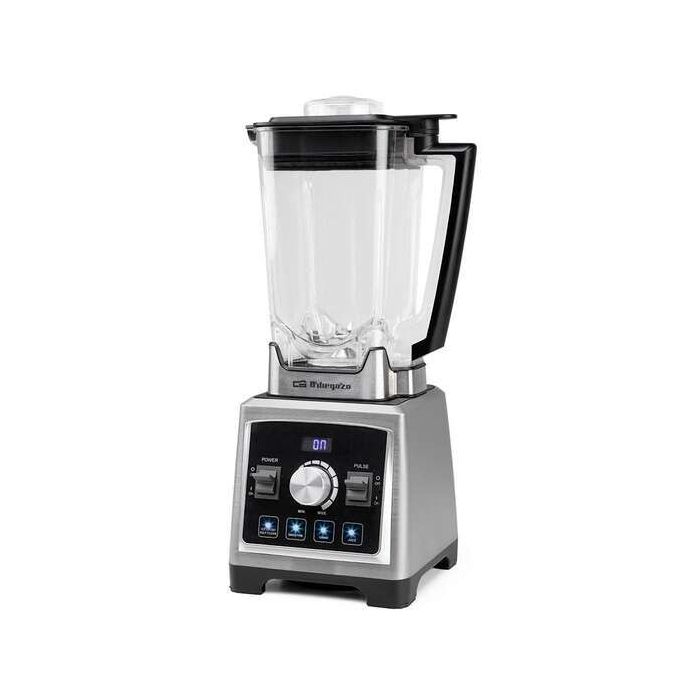 Orbegozo BV 9800 Batidora de Vaso Profesional 1500W - Vaso Tritan 2L - Cuchillas Acero Inoxidable - 8 Velocidades y 5 Programas