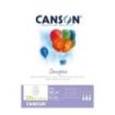 Canson Imagine Bloc Encolado de 50 Hojas A3 - Grano Fino - 29.7x42cm - 200g - Color Blanco