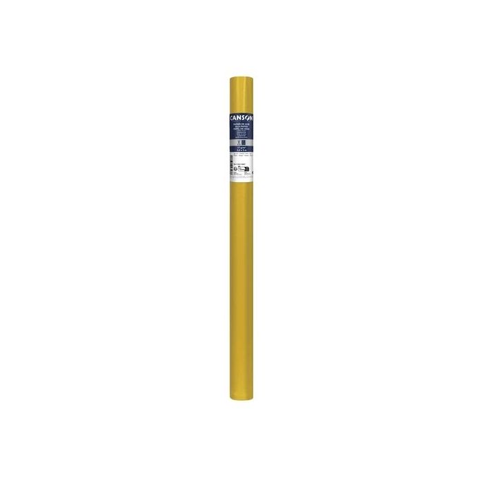 Canson Rollo de Papel Seda 17g/m² - Rollo de 50x500cm - Ideal para Manualidades y Decoracion - Color Oro