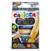 Carioca Temperello Metallic Pack de 8 Temperas Solidas - Gran Cobertura - Faciles de Mezclar - Sin Disolventes y Lavables - Seca