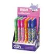Carioca Wild Collection Oops Expositor con 30 Boligrafos Borrables - Punta 0.7mm - Divertidos Diseños de Animales
