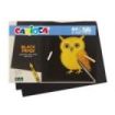 Carioca Black Pack con 20 Hojas A4 de Color Negro - Papel de 150gr - Recomendado para Tizas, Ceras, Rotuladores Brillantes etc..