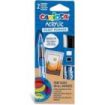 Carioca Acrylic Pack de 2 Marcadores de Pintura Acrilica - Punta Pincel - Tinta a Base de Agua - Alta Cobertura - Colores Blanco