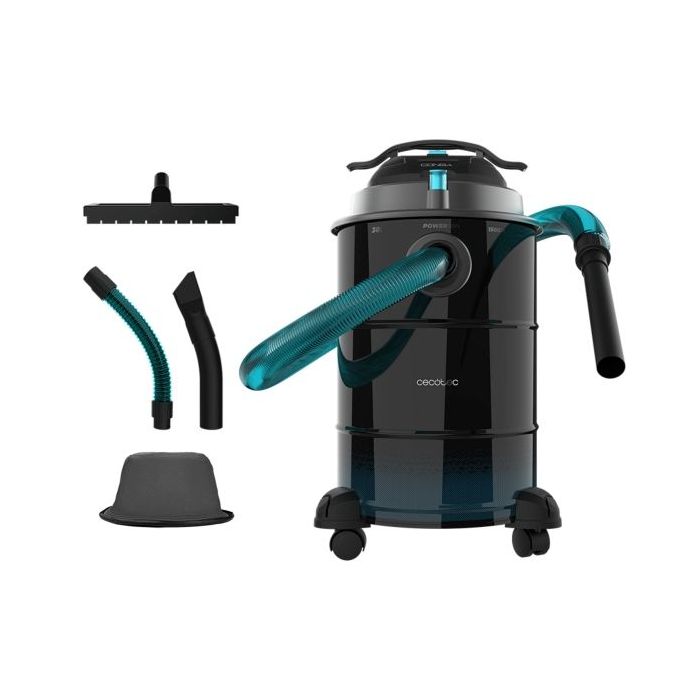 Cecotec Conga Ash 6000 EasyGo Home XL Aspirador de Cenizas y Pellet - Potencia de 1500W - Capacidad 30L - Succion 21kPa - Ruedas