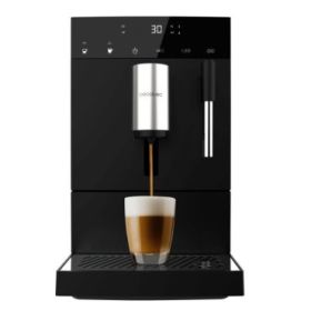 Cecotec Cremmaet Compact Steam Cafetera Superautomatica - 19bar - Deposito de 1.1L - Molinillo Conico - Pantalla Tactil - Termob