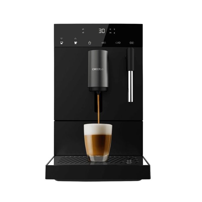 Cecotec Cremmaet Compact Steam Cafetera Superautomatica - 19bar - Deposito de 1.1L - Molinillo Conico - Pantalla Tactil - Termob