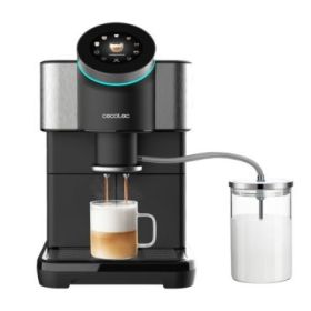 Cecotec Cremmaet Spin Cafetera Superautomatica - 1450W - Molinillo Ceramico - 19bar - Deposito 1.5L - Pantalla Tactil - Tanque d