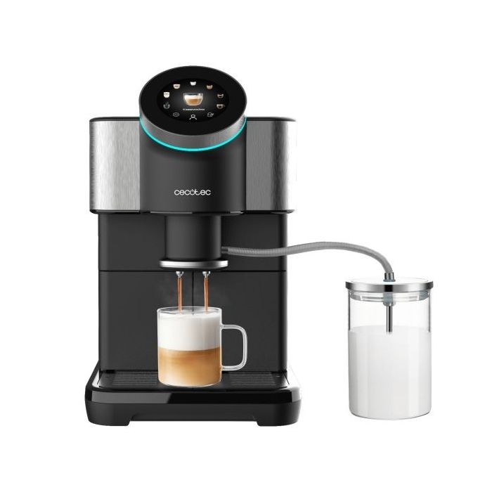 Cecotec Cremmaet Spin Cafetera Superautomatica - 1450W - Molinillo Ceramico - 19bar - Deposito 1.5L - Pantalla Tactil - Tanque d