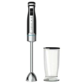 Cecotec PowerGear 1500 XL Batidora de Mano 1500W - 4 Hojas con Recubrimiento de Titanio - 21 Niveles y Turbo - Incluye Vaso de c