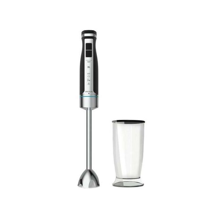 Cecotec PowerGear 1500 XL Batidora de Mano 1500W - 4 Hojas con Recubrimiento de Titanio - 21 Niveles y Turbo - Incluye Vaso de c
