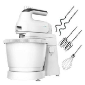 Cecotec PowerTwist 500 Gyro Batidora de Varillas 500W - Bol Autogiratorio de 3,5L - 5 Niveles de Velocidad - Funcion Turbo - Dis