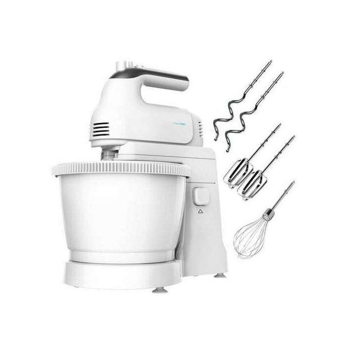 Cecotec PowerTwist 500 Gyro Batidora de Varillas 500W - Bol Autogiratorio de 3,5L - 5 Niveles de Velocidad - Funcion Turbo - Dis
