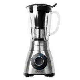 Cecotec Power Black Titanium 1300 PerfectMix Batidora de Vaso 1300W - Capacidad 1,8L - Cuchilla de 6 Hojas con Recubrimiento de
