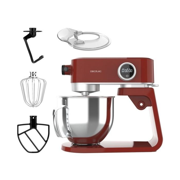 Cecotec Twist and Fusion 4000 Luxury Batidora Amasadora - 800W - Movimiento Planetario - Bol de Acero de 5.2L - 8 Velocidades -