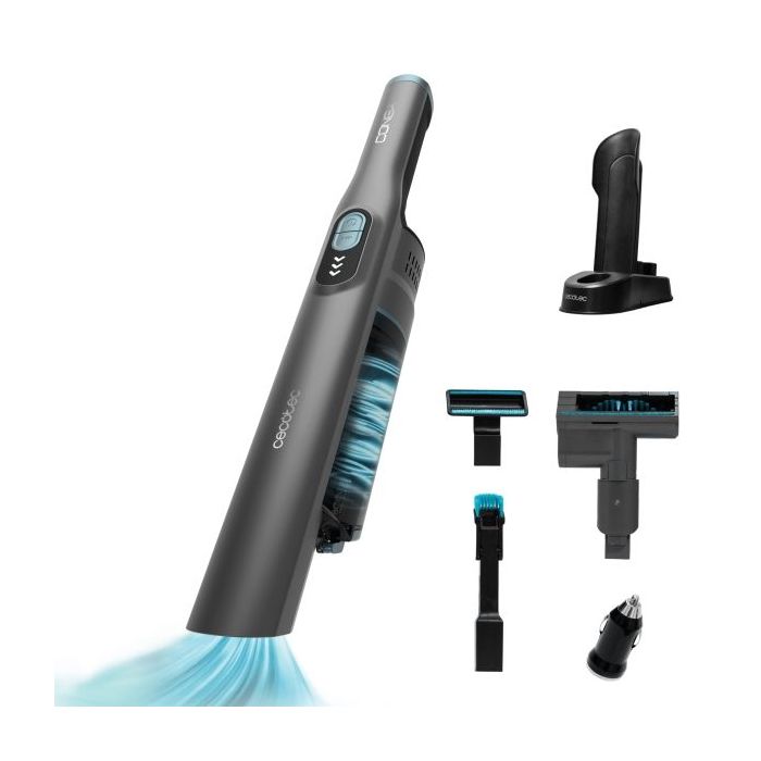 Cecotec Conga Rockstar Micro Clean and Car Aspirador de Mano - 210W - 20kPa - Autonomia 40min - Incluye Cargador Coche 12V - Mod