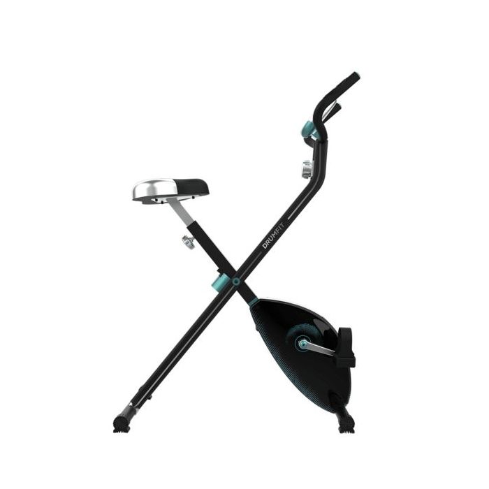 Cecotec DrumFit X-Cycle 1500 Neo Bicicleta Estatica Plegable - Pantalla LCD - Sillin Acolchado - Silenciosa - Ruedas de Transpor