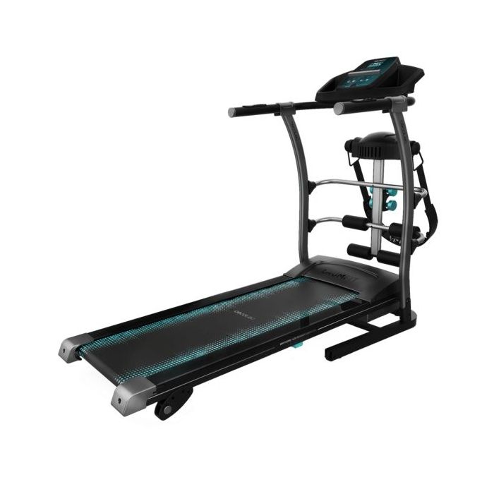 Cecotec DrumFit WayHome 14000 Runner Vibrator Cinta de Correr - 1100W - Plegable - Mancuernas y Barras - Cinturon de Masaje Vibr