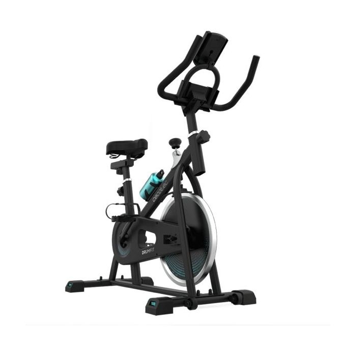 Cecotec Drumfit Indoor 6000 Forcis Bicileta Estatica - Pantalla LCD - Volante de 6kg - Resistencia Ajustable - Soporte para Disp