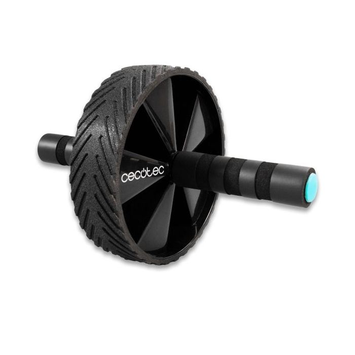 Cecotec DrumFit AB Wheel Rueda Abdominal - Soporta hasta 200kg - Multifuncion - Agarre Antideslizante Acolchado - Esterilla Incl