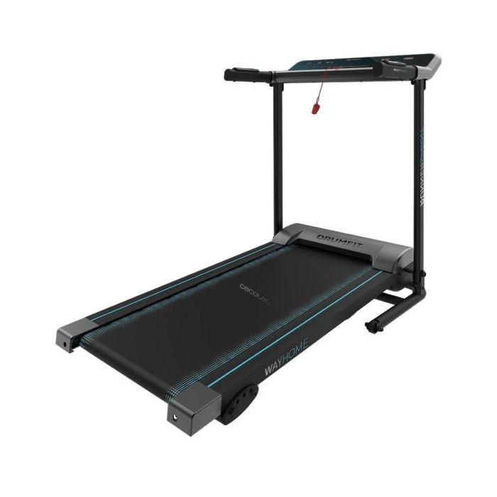 Cecotec DrumFit WayHome 1000 Runner Sprint Cinta de Correr Plegable - 600W - Velocidad hasta 10km/h - Pantalla LED - Pulsometro