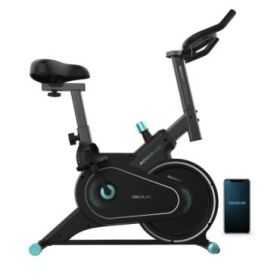 Cecotec Drumfit Indoor 4000 Magnetic Connected Bicileta Estatica - Resistencia Magnetica - Volante de 4kg - Ruedas de Transporte