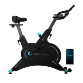 Cecotec DrumFit Indoor 10000 Magno Connected Bicileta Estatica - Pantalla LCD - Resistencia Magnetica - Volante 10kg - Kinomap A