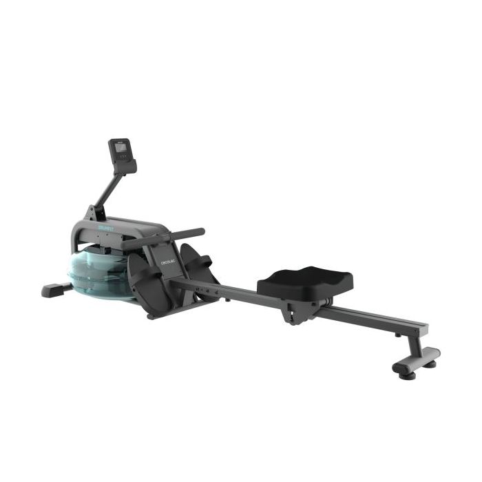 Cecotec Drumfit Rower 10000 Neptuno Maquina de Remo - LCD Multifuncion - Resistencia Ajustable - Tanque de 13L - Soporte para Di