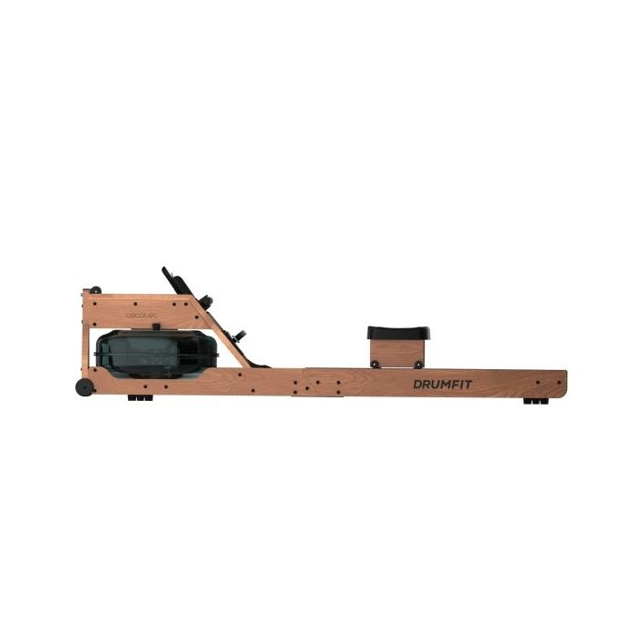 Cecotec Drumfit Rower 20000 Neptuno Wood Maquina de Remo - LCD Multifuncion - Resistencia Ajustable por Agua - Tanque de 13L - S