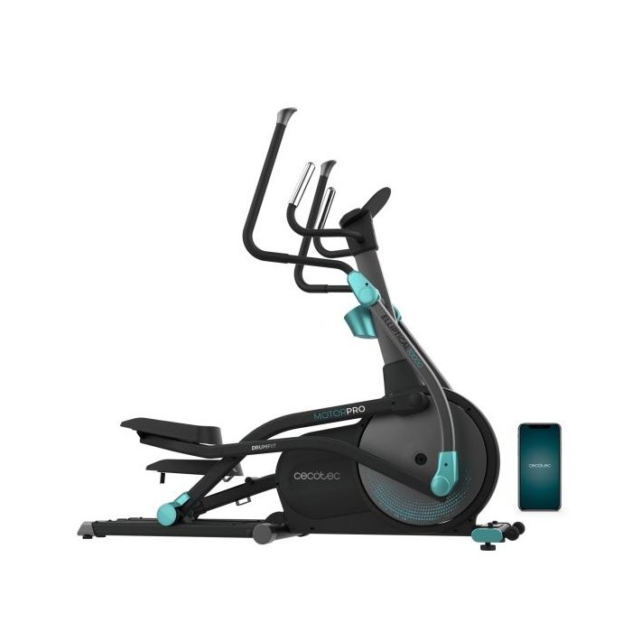 Cecotec Drumfit Elliptical 10000 Motor Pro Bicicleta Eliptica - Pantalla LCD - Resistencia Magnetica - App Kinomap - Plegable pa
