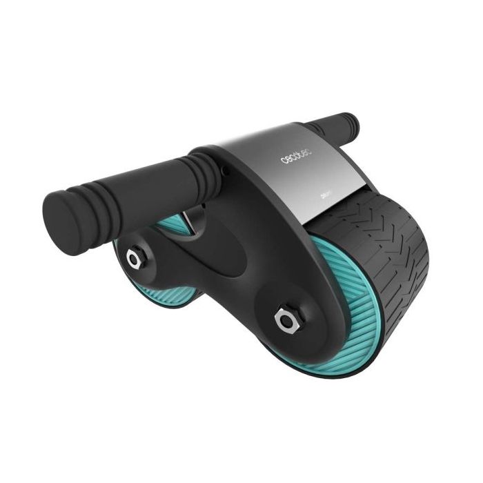 Cecotec Drumfit AB Fit Rueda Abdominal con Rebote - Sistema de Frenado Controlado - Compacto con Doble Rueda - Esterilla Antides
