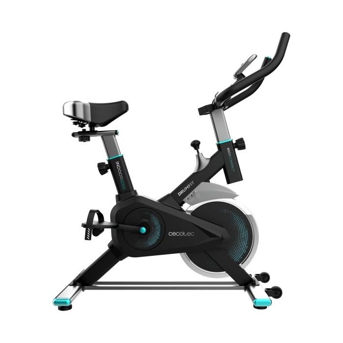 Cecotec Drumfit Indoor 6000 Compact Bicileta Estatica - Pantalla LCD - Volante de 6kg - Compacta - Sillin y Manillar Ajustables