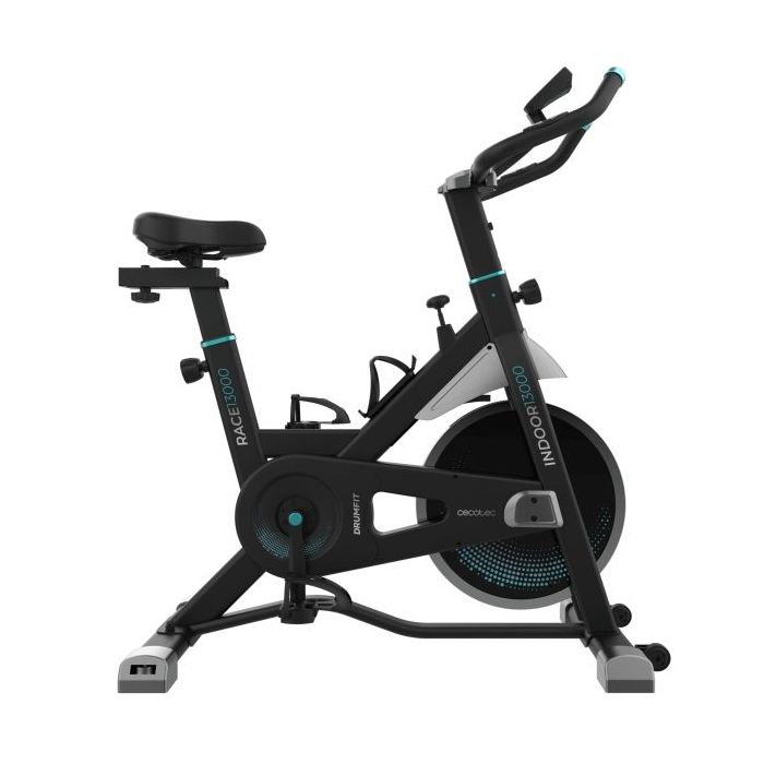 Cecotec Drumfit Indoor 13000 Race Bicileta Estatica - Pantalla LCD - Volante de 13kg - Sillin Regulable - Resistencia Ajustable