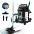 Cecotec Conga Rockstar Wet and Dry Steel Max Aspirador de Trineo para Solidos y Liquidos - 1400W - Deposito 20L - Funcion de Sop