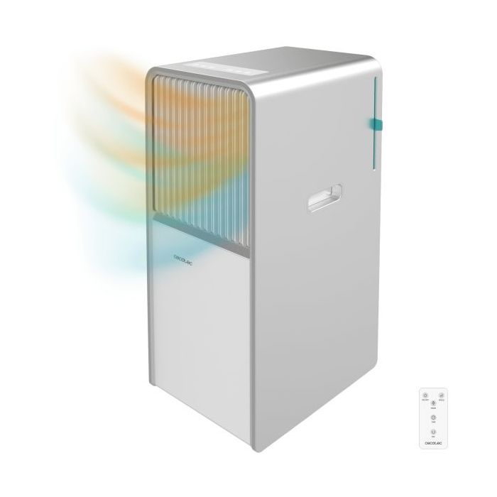 Cecotec ForceClima 1265 Aire Acondicionado Portatil - 3000 Frigorias - Capacidad 12000 BTU - Bomba de Calor - Cobertura hasta 28