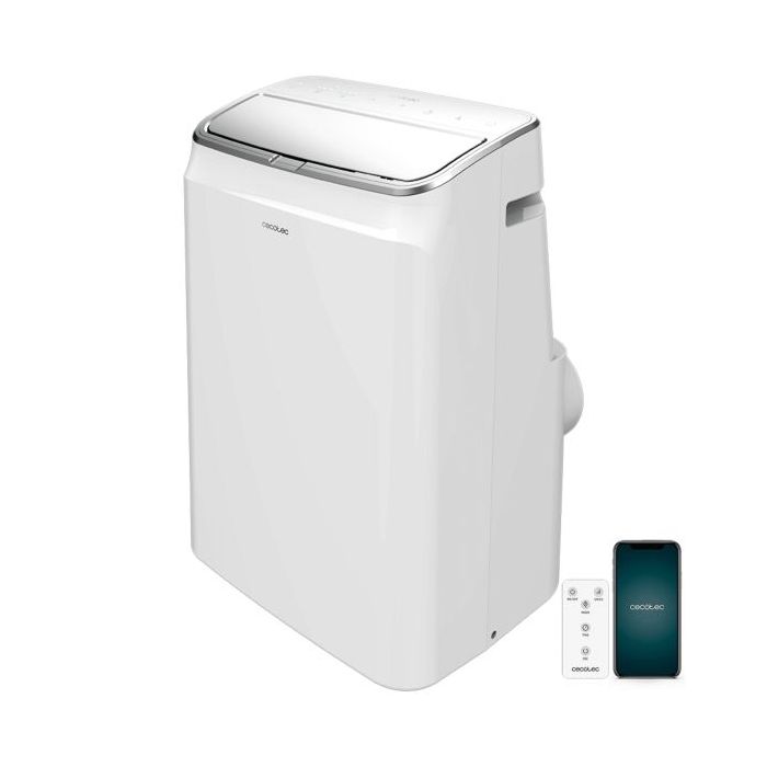 Cecotec ForceClima 1280 Aire Acondicionado Portatil - 1340W - 3000 Frigorias - 12000 BTU - Bomba de Calor - Control Wi-Fi - Sile